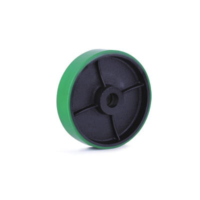 POLYURETHANE WHEELS WITH CAST IRON CENTER